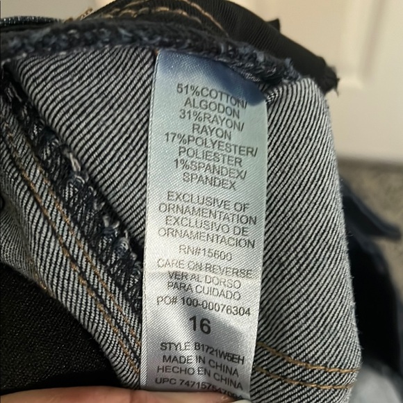 Democracy Indigo Denim Jeans skinny “Ab” solution size 16 - Picture 5 of 5